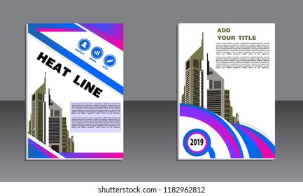 Business brochure vector design. book cover maker. Flayer template