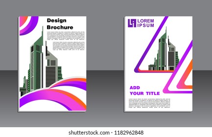 Business brochure vector design. book cover maker. Flayer template