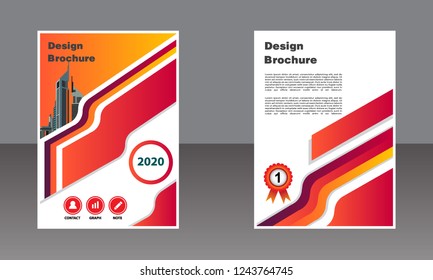Business brochure vector design. book cover maker. Annual Report. Flayer template