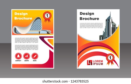 Business brochure vector design. book cover maker. Annual Report. Flayer template