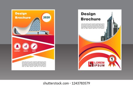 Business brochure vector design. book cover maker. Annual Report. Flayer template