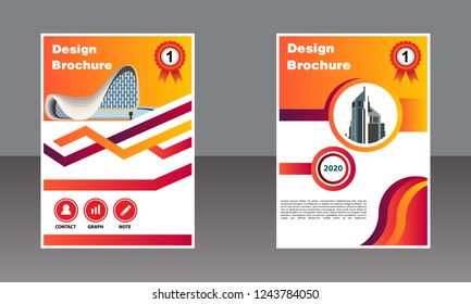 Business brochure vector design. book cover maker. Annual Report. Flayer template