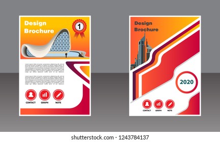 Business brochure vector design. book cover maker. Annual Report. Flayer template