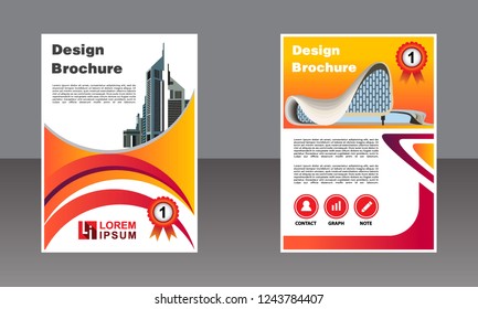 Business brochure vector design. book cover maker. Annual Report. Flayer template