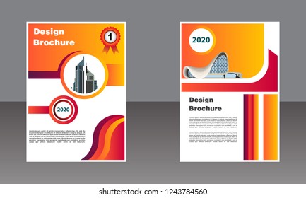 Business brochure vector design. book cover maker. Annual Report. Flayer template