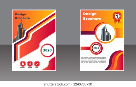 Business brochure vector design. book cover maker. Annual Report. Flayer template