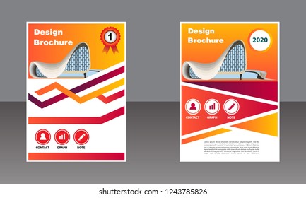Business brochure vector design. book cover maker. Annual Report. Flayer template