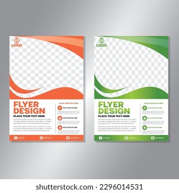 Business brochure vector design. book cover maker. A4 Flayer template