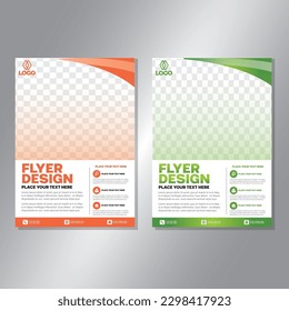 Business brochure vector design. book cover maker. A4 Flayer template