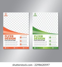 Business brochure vector design. book cover maker. A4 Flayer template