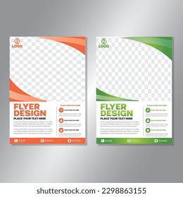 Business brochure vector design. book cover maker. A4 Flayer template