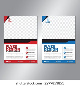 Business brochure vector design. book cover maker. A4 Flayer template