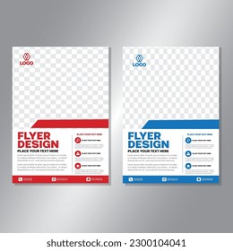 Business brochure vector design. book cover maker. A4 Flayer template