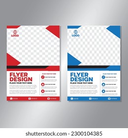 Business brochure vector design. book cover maker. A4 Flayer template