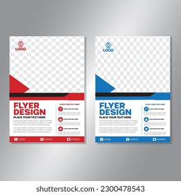 Business brochure vector design. book cover maker. A4 Flayer template