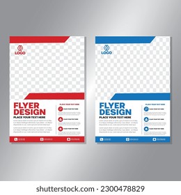 Business brochure vector design. book cover maker. A4 Flayer template