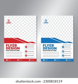 Business brochure vector design. book cover maker. A4 Flayer template