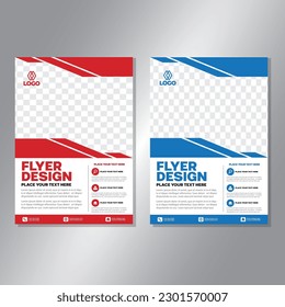 Business brochure vector design. book cover maker. A4 Flayer template