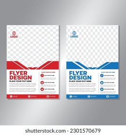 Business brochure vector design. book cover maker. A4 Flayer template