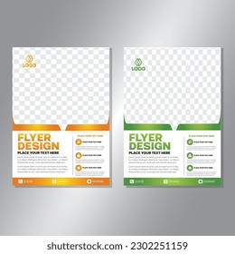 Business brochure vector design. book cover maker. A4 Flayer template