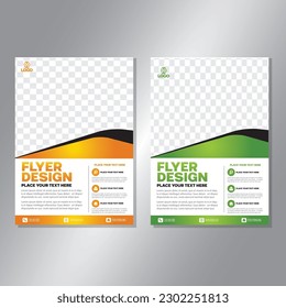 Business brochure vector design. book cover maker. A4 Flayer template