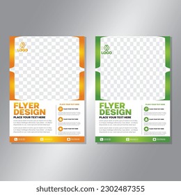 Business brochure vector design. book cover maker. A4 Flayer template