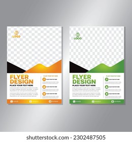 Business brochure vector design. book cover maker. A4 Flayer template