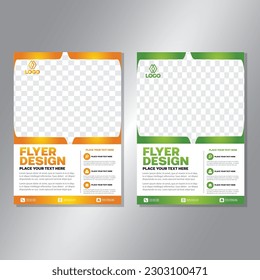 Business brochure vector design. book cover maker. A4 Flayer template