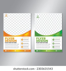 Business brochure vector design. book cover maker. A4 Flayer template