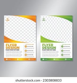 Business brochure vector design. book cover maker. A4 Flayer template