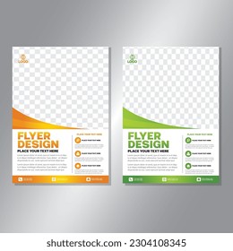 Business brochure vector design. book cover maker. A4 Flayer template