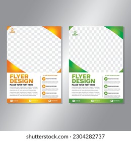 Business brochure vector design. book cover maker. A4 Flayer template