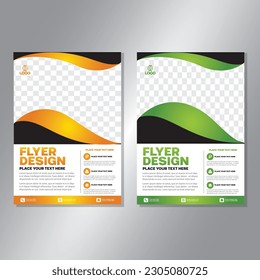 Business brochure vector design. book cover maker. A4 Flayer template