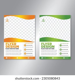 Business brochure vector design. book cover maker. A4 Flayer template