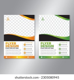 Business brochure vector design. book cover maker. A4 Flayer template