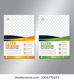 Business brochure vector design. book cover maker. A4 Flayer template