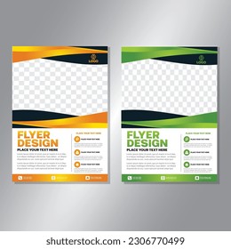 Business brochure vector design. book cover maker. A4 Flayer template