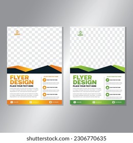 Business brochure vector design. book cover maker. A4 Flayer template