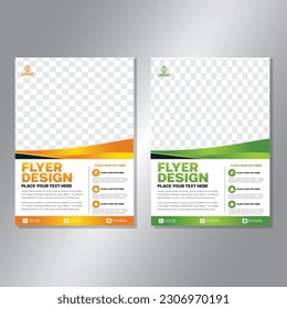 Business brochure vector design. book cover maker. A4 Flayer template