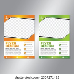 Business brochure vector design. book cover maker. A4 Flayer template