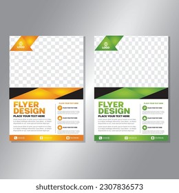 Business brochure vector design. book cover maker. A4 Flayer template