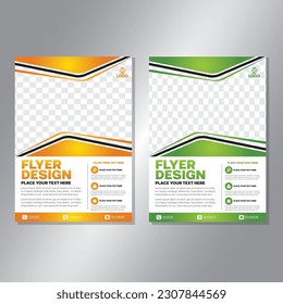 Business brochure vector design. book cover maker. A4 Flayer template
