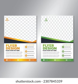 Business brochure vector design. book cover maker. A4 Flayer template