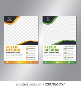 Business brochure vector design. book cover maker. A4 Flayer template