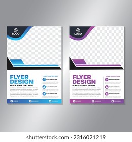 Business brochure vector design. book cover maker. A4 Flayer template