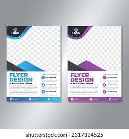 Business brochure vector design. book cover maker. A4 Flayer template