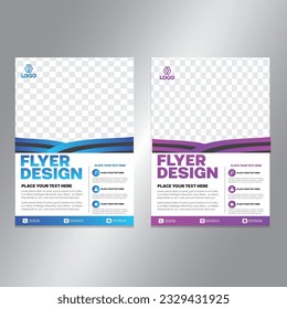 Business brochure vector design. book cover maker. A4 Flayer template