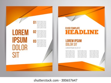 Business brochure vector design. Flyer template