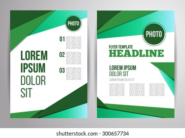 Business brochure vector design. Flyer template