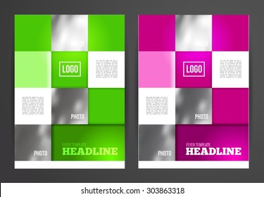 Business brochure vector design. Flyer template